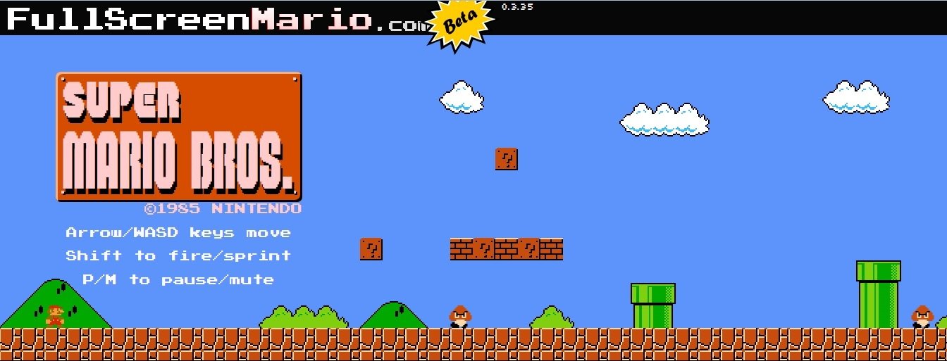oportunidad bosquejo accesorios Ya se puede jugar online a Super Mario Bros