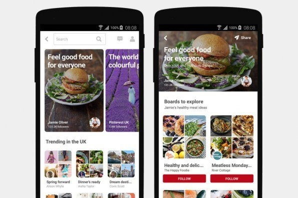 Pinterest lanza sus propios 