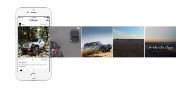 Llegan los carruseles publicitarios en vídeo a Instagram