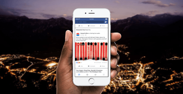 Facebook estrena las retransmisiones de audio en directo