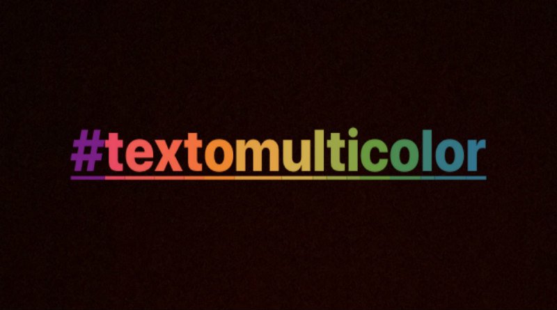 texto-multicolor