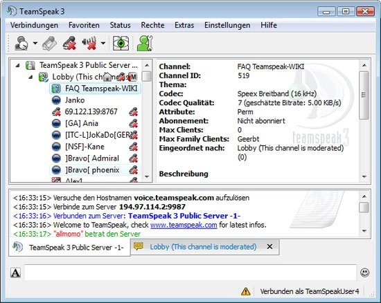 TeamSpeak voz online