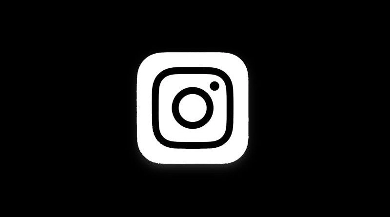 Instagram black logo