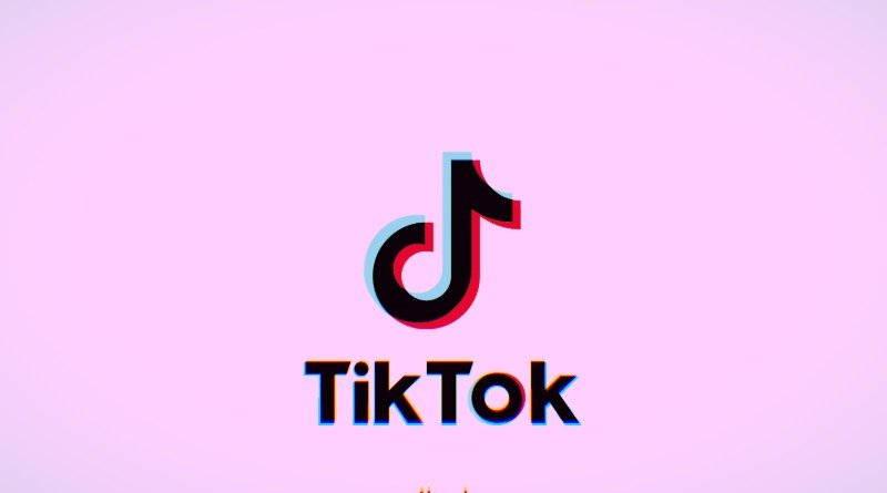 Logo de Tik Tok en Rosa