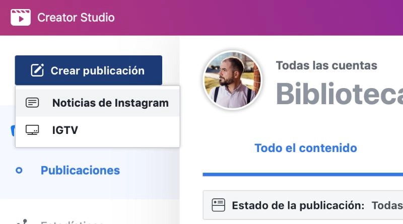 Instagram Creator Studio schedule