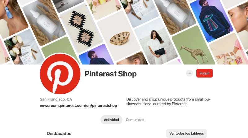 Pinterest shop