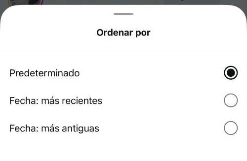 orden cronologico seguidos instagram