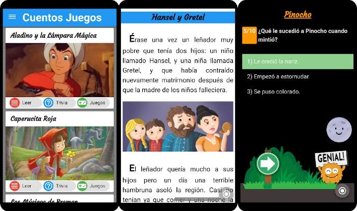 Cuentos con Juegos comprensión lectora