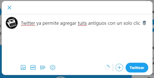 Escribir nuevo tuit