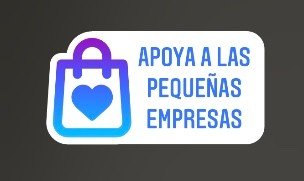 apoya a pequeñas empresas sticker