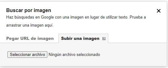 Subir imagen desde el ordenador