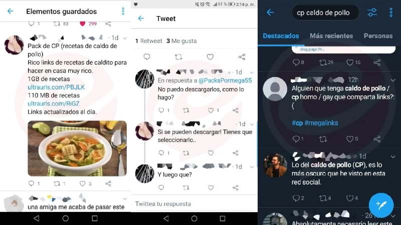 Twitter pedofilia claves