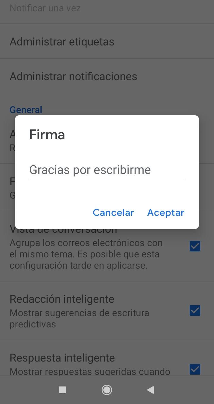 Gmail firma android