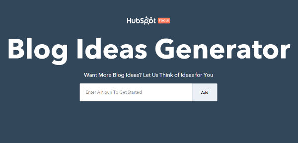 Hubspot Ideas Generator