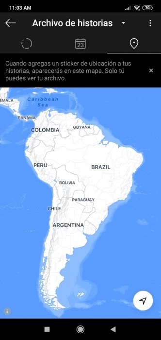 Historias IG vista Mapas