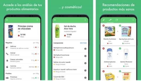 Yuka analiza los alimentos desde el movil