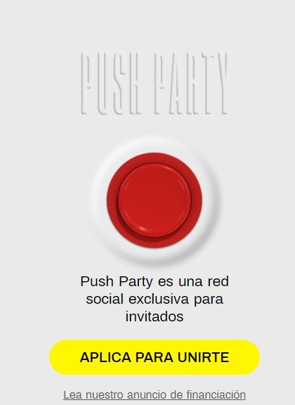 Registro en PushPArty