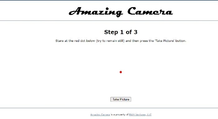 Amazing Camera toma fotos desde la pantalla del ordenador