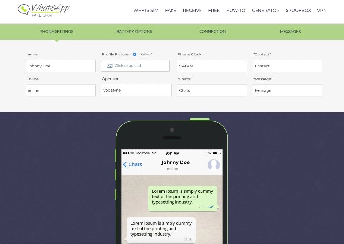 Fake WhatsApp