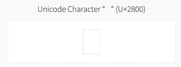 Unicode Color Blanco