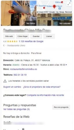 Knoweldge Panel de Google