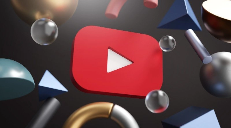 YouTube logo con formas