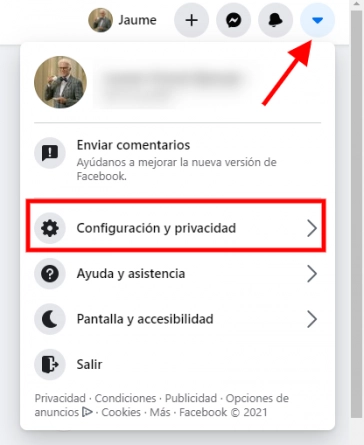Ajustes de privacidad de Facebook