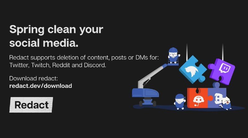 Redact.dev app para eliminar publicaciones