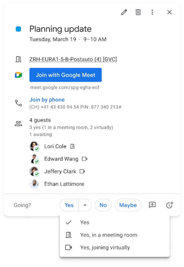 Google calendar