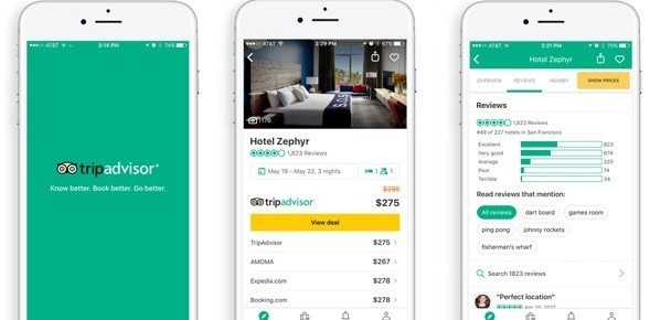Apps para alquilar apartamentos, TripAdvisor