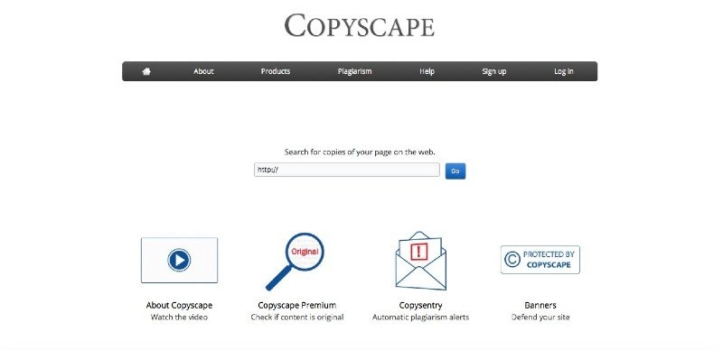 Copyscape app para encontrar contenido duplicado