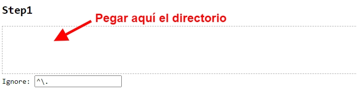 Subir carpeta de directorio