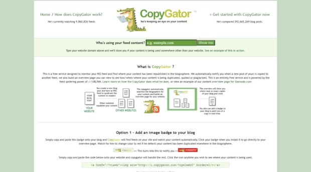 Copygator, herramienta para encontrar contenido duplicado