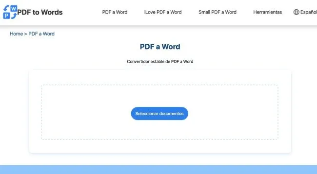 PDF to words