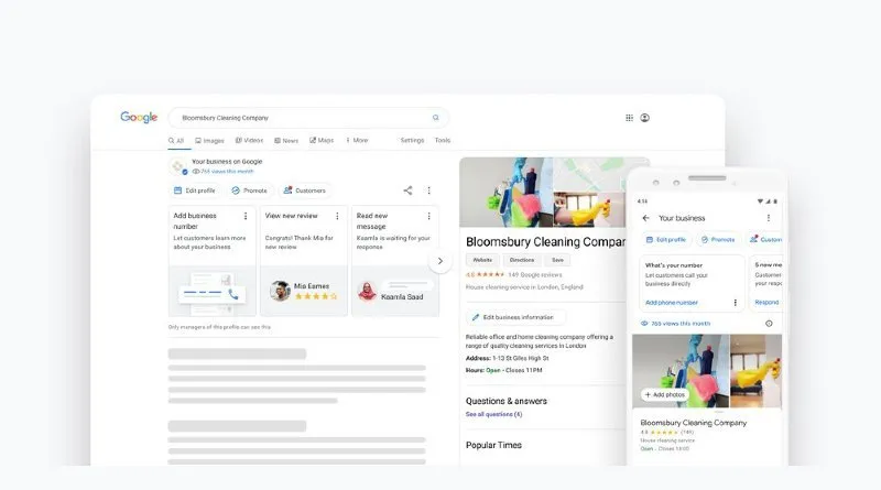 Google Business Profile Portada
