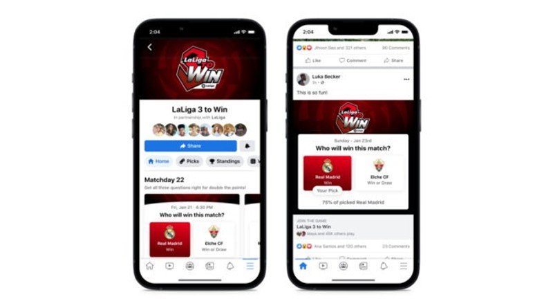 LaLiga juego Facebook