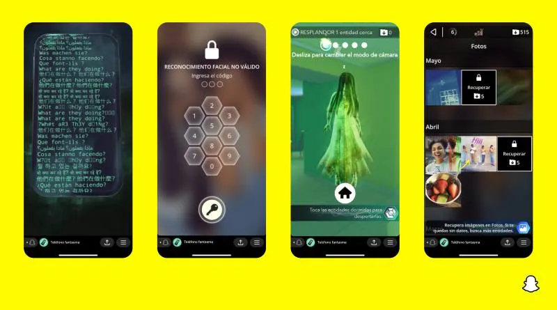 Snapchat juego Ghost Phone