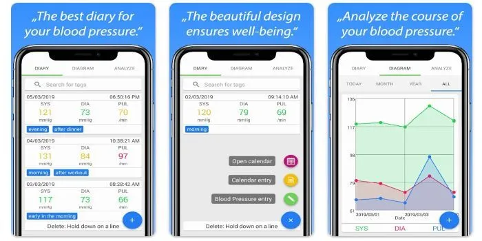 apps Android para hacer un seguimiento de la tensión