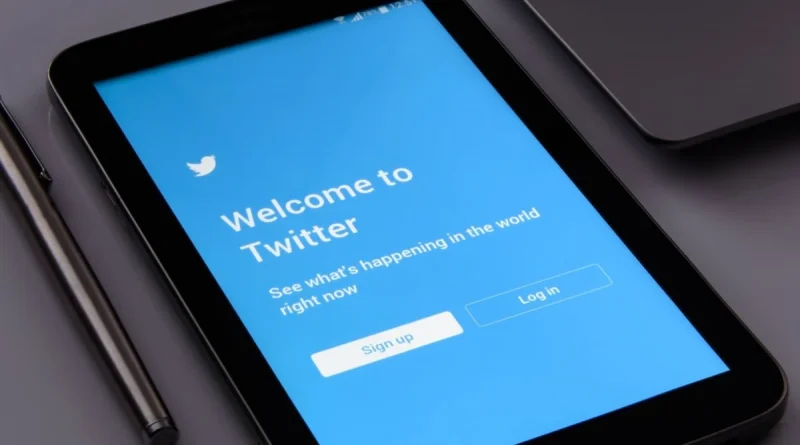 pantalla Twitter en un tablet