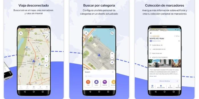 Aplicaciones de mapas y navegación para Android