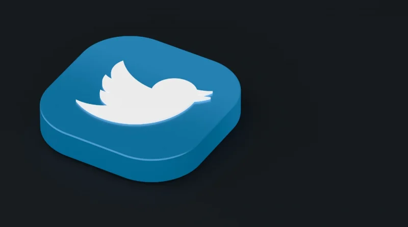 Twitter logo negro