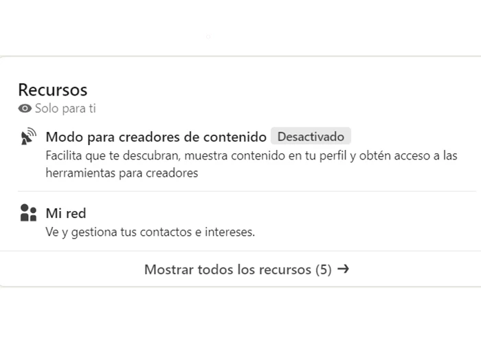 Cómo activar el modo creador de contenido en LinkedIn
