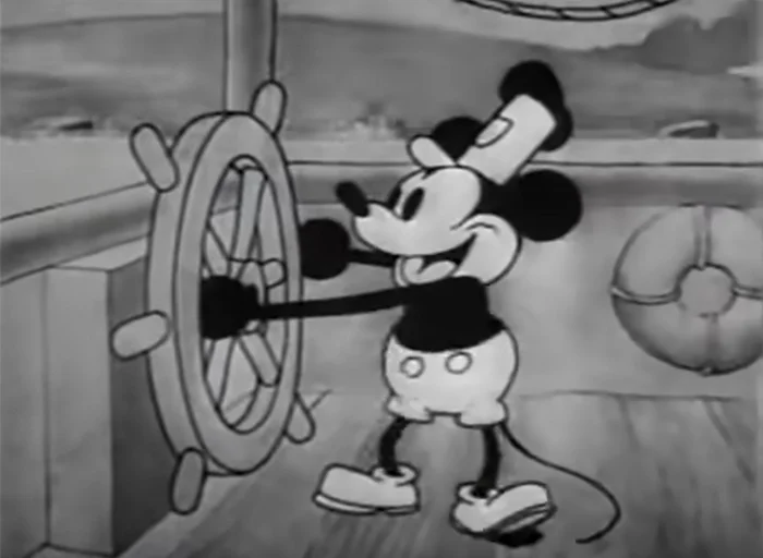 Streamboat Willie - Primera escena Mickey Mouse