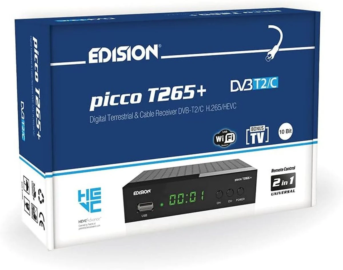 Decodificador Edision Picco 265+