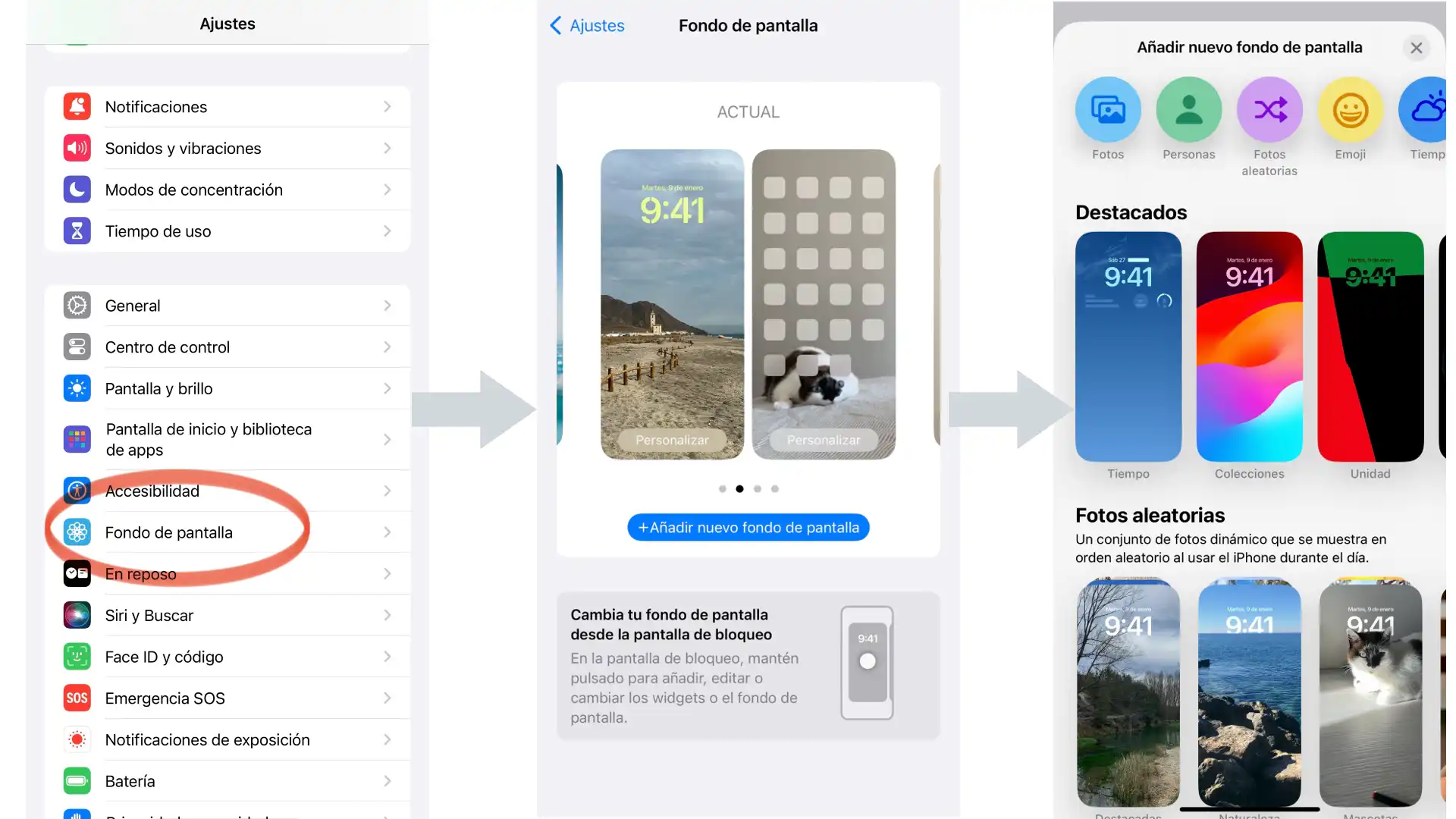 Cómo cambiar el fondo de pantalla en iPhone