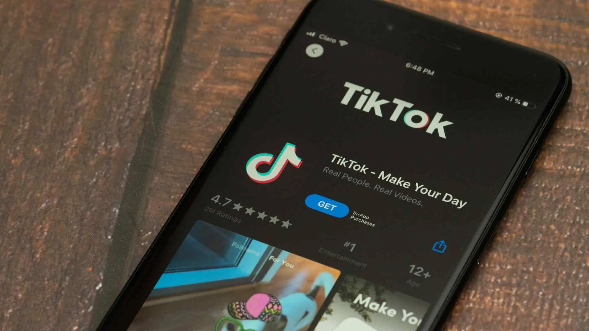 TikTok aplicación móvil