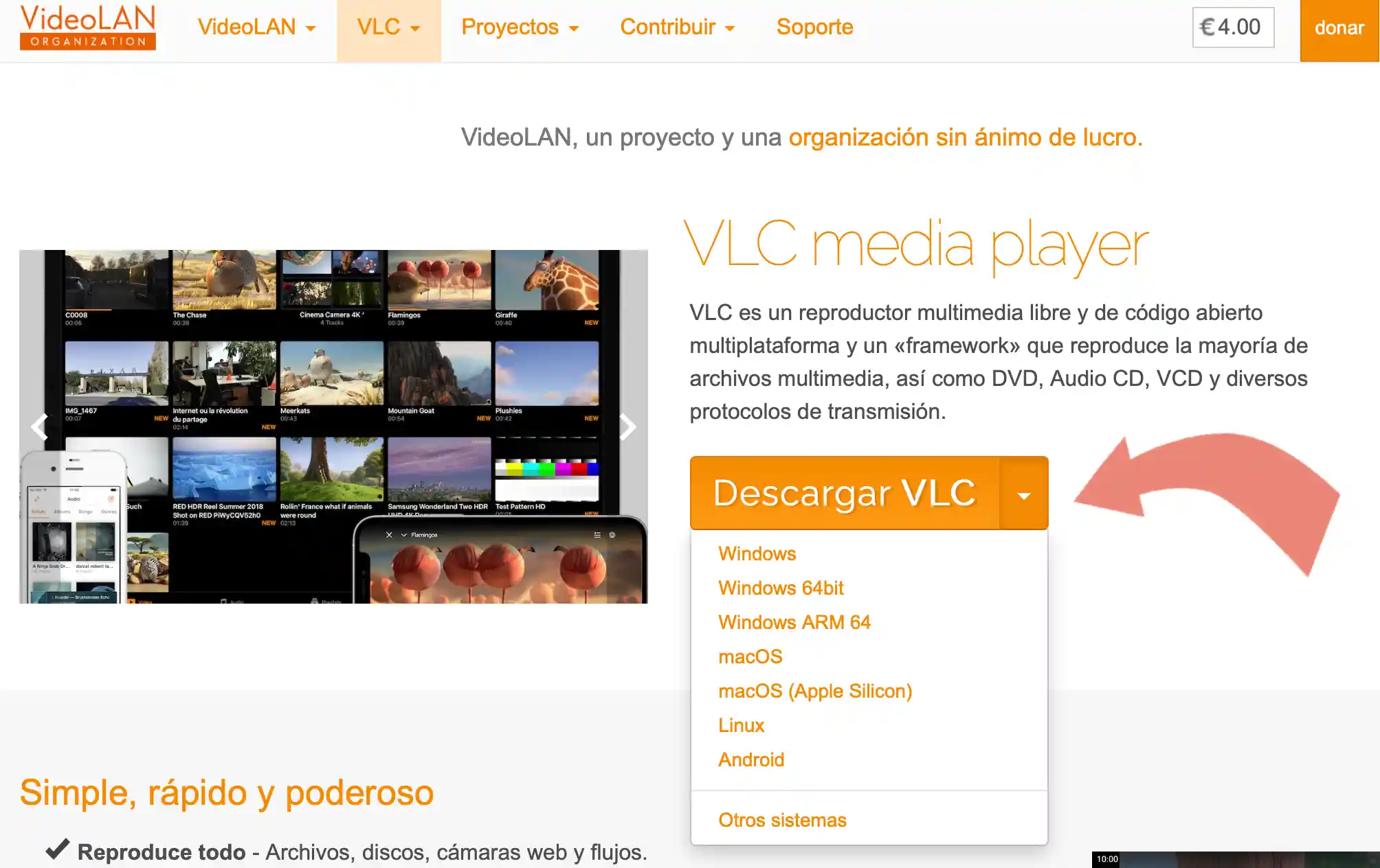 Portable 64bit version of VLC media player for Windows