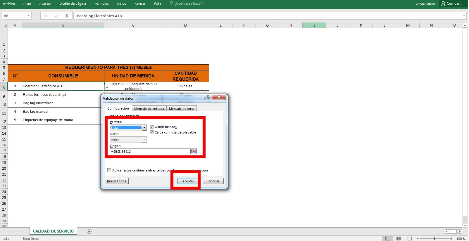 foto de como crear una lista desplegable