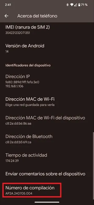 Versión de Android