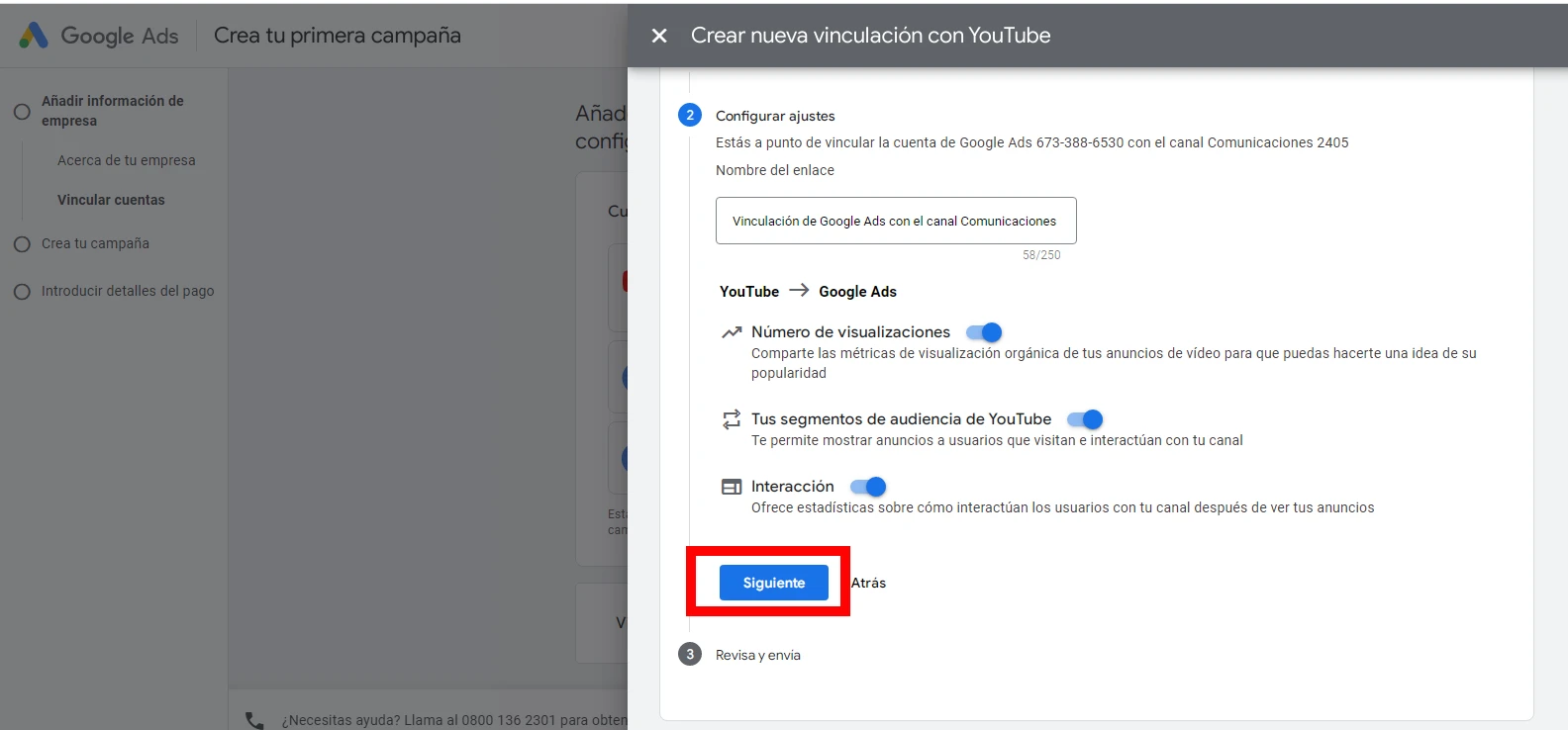 foto de ajustes adicionales